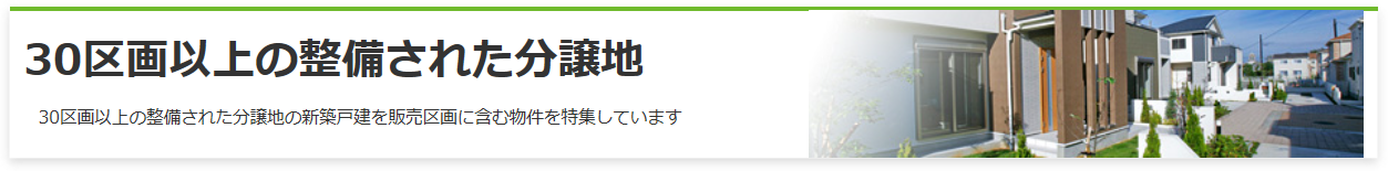 分譲系不動産ビルダーの広告・建売