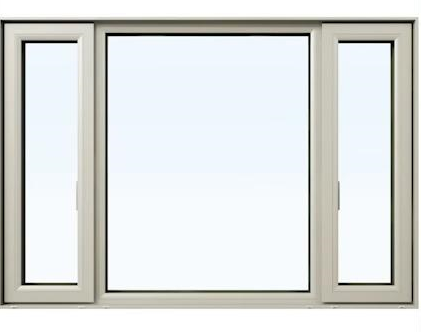 「FIX窓」と「滑り出し窓×2」が一体となった「ウインドキャッチ窓」